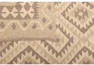 Tappeto Kilim Geometrico Beige Avorio 203x292 Cm