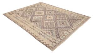 Tappeto Kilim Geometrico Beige Malva 186x239 Cm