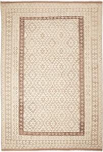 Tappeto Kilim Geometrico Beige Marrone 206x302 Cm