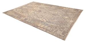 Tappeto Kilim Geometrico Marrone Tortora Beige 212x293 Cm