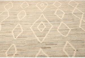 Tappeto Berbero Geometrico Beige Avorio 247x310 Cm