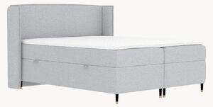 Letto boxspring fatto a mano con contenitore Segni