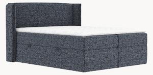 Letto boxspring fatto a mano con contenitore Skyline, H4