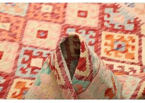 Tappeto Kilim Geometrico Rosso Mattone Avorio 156x197 Cm