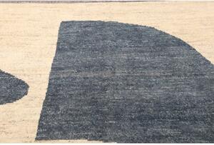 Tappeto Berbero Geometrico Avorio Blu 172x245 Cm