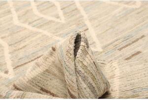 Tappeto Berbero Geometrico Beige Avorio 247x310 Cm