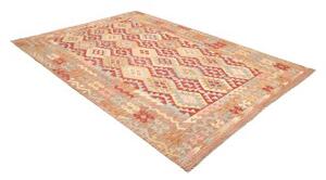 Tappeto Kilim Geometrico Terracotta Multicolore 212x285 Cm