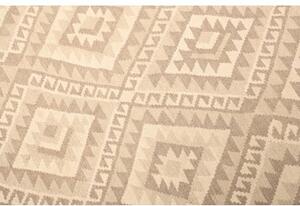 Tappeto Kilim Geometrico Beige Avorio 173x245 Cm