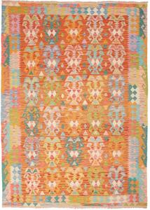 Tappeto Kilim Stilizzato Arancione Multicolore 176x250 Cm
