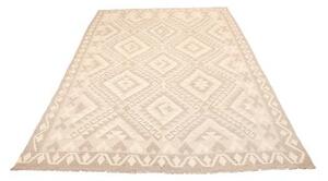 Tappeto Kilim Geometrico Beige Avorio 173x245 Cm