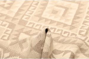 Tappeto Kilim Geometrico Beige Avorio 173x245 Cm