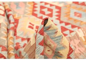 Tappeto Kilim Geometrico Terracotta Multicolore 212x285 Cm