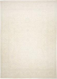 Tappeto Zigler Fine Medaglione Floreale Avorio Beige Chiaro 309x416 Cm