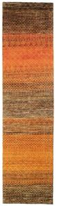 Tappeto Cromopura Geometrico Arancione Marrone Corsia 77x298 Cm