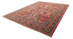 Tappeto Floralia Stilizzato Rosso Blu 275x347 Cm