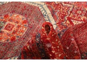 Tappeto Kairo Patchwork Rosso Blu 251x294 Cm