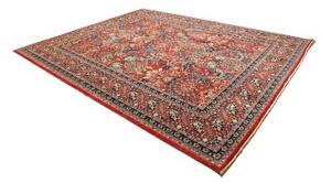 Tappeto Floralia Stilizzato Rosso Blu 275x347 Cm
