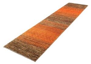 Tappeto Cromopura Geometrico Arancione Marrone Corsia 77x298 Cm