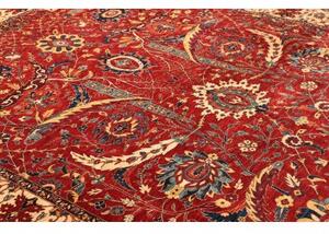 Tappeto Floralia Stilizzato Rosso Avorio 242x340 Cm