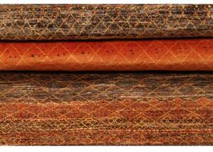 Tappeto Cromopura Geometrico Arancione Marrone Corsia 77x298 Cm
