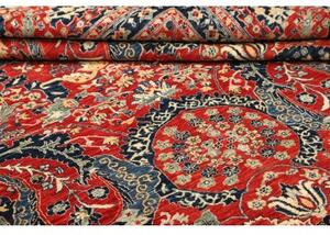 Tappeto Floralia Stilizzato Rosso Blu 275x347 Cm