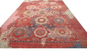 Tappeto Kairo Stilizzato Rosso Multicolore 302x420 Cm