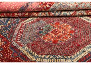 Tappeto Kairo Patchwork Rosso Blu 251x294 Cm