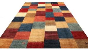 Tappeto Mosaic Geometrico Blu Rosso 244x343 Cm