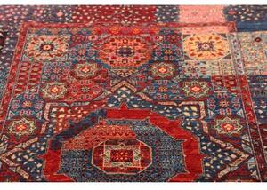 Tappeto Kairo Patchwork Blu Rosso 117x179 Cm