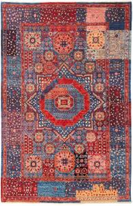 Tappeto Kairo Patchwork Blu Rosso 117x179 Cm