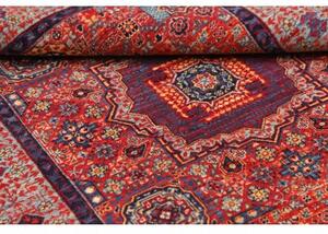 Tappeto Kairo Stilizzato Rosso Blu Scuro 103x147 Cm