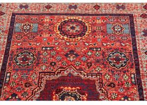 Tappeto Kairo Geometrico Rosso Ruggine Blu Notte 84x120 Cm