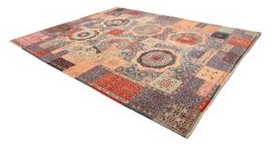 Tappeto Kairo Patchwork Blu Scuro Rosa Cipria 281x350 Cm