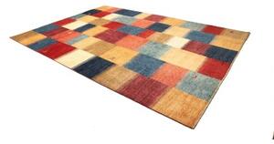 Tappeto Mosaic Geometrico Blu Rosso 244x343 Cm