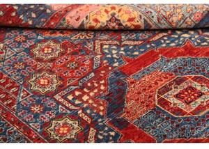 Tappeto Kairo Patchwork Blu Rosso 117x179 Cm