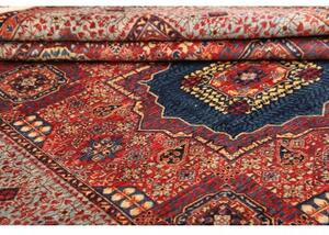 Tappeto Kairo Stilizzato Rosso Azzurro 146x198 Cm