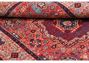 Tappeto Kairo Geometrico Rosso Ruggine Blu Notte 84x120 Cm