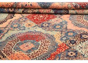 Tappeto Kairo Patchwork Blu Scuro Rosa Cipria 281x350 Cm