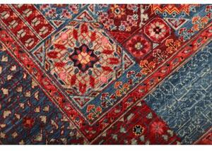 Tappeto Kairo Patchwork Blu Rosso 117x179 Cm