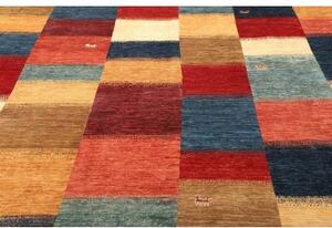 Tappeto Mosaic Geometrico Blu Rosso 244x343 Cm