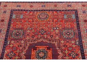 Tappeto Kairo Stilizzato Rosso Blu Scuro 103x147 Cm
