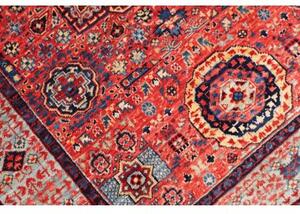 Tappeto Kairo Geometrico Rosso Ruggine Blu Notte 84x120 Cm