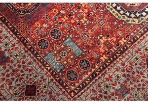 Tappeto Kairo Stilizzato Rosso Azzurro 146x198 Cm
