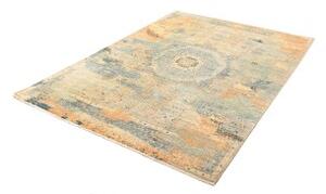 Tappeto Kairo Astratto Azzurro Pesca 150x202 Cm