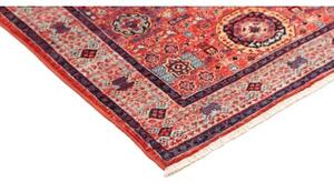 Tappeto Kairo Geometrico Rosso Ruggine Blu Notte 84x120 Cm