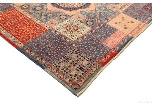 Tappeto Kairo Patchwork Blu Scuro Rosa Cipria 281x350 Cm
