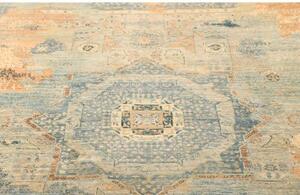Tappeto Kairo Astratto Azzurro Pesca 150x202 Cm