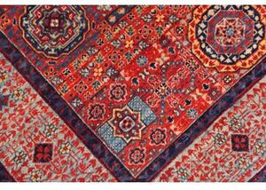 Tappeto Kairo Stilizzato Rosso Blu Scuro 103x147 Cm