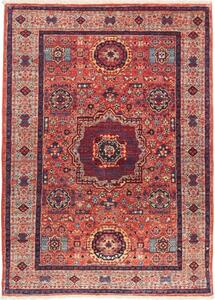 Tappeto Kairo Geometrico Rosso Ruggine Blu Notte 84x120 Cm