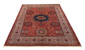 Tappeto Kairo Stilizzato Rosso Azzurro 146x198 Cm